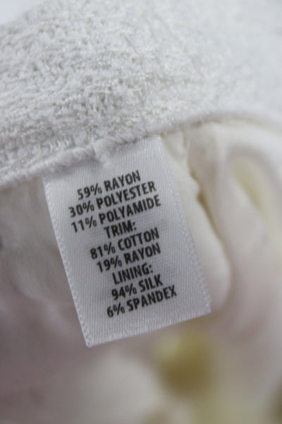 St. John Unisex White Classic Shorts Size 12