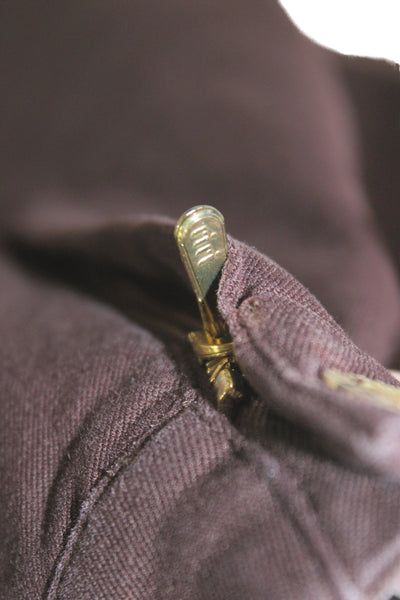 St. John Sport Unisex Dress Pants Brown 100% Cotton Size 14