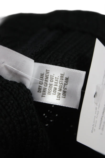 St. John Sport Womens Sweater Shift Dress Black Size 16