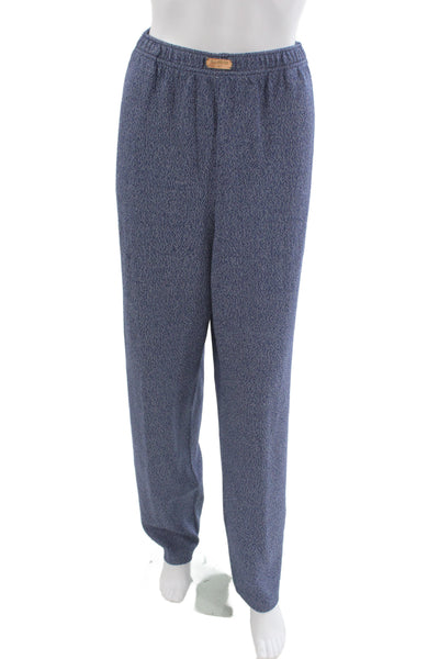 St. John Sport By Marie Gray Unisex Dress Pants Blue Wool Blend Size L
