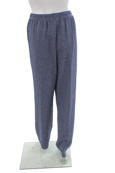 St. John Sport By Marie Gray Unisex Dress Pants Blue Wool Blend Size L