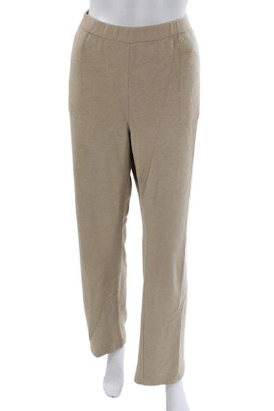 St. John Sport Womens Dress Pants Beige Size L