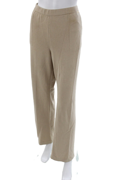 St. John Sport Womens Dress Pants Beige Size L