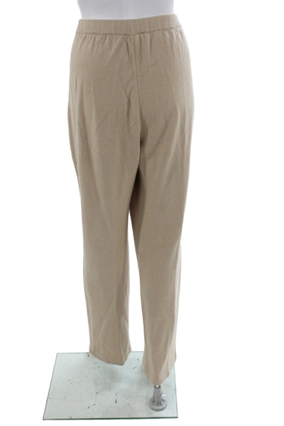 St. John Sport Womens Dress Pants Beige Size L