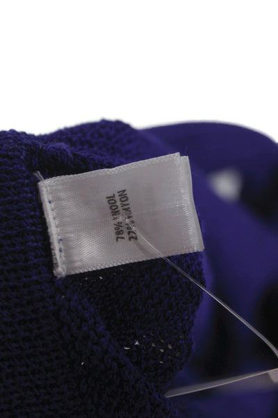 St. John Collection Women Dress Pants Purple Wool Rayon Size L