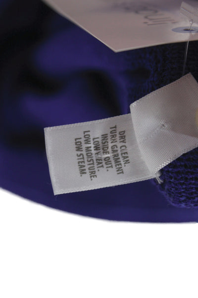 St. John Collection Women Dress Pants Purple Wool Rayon Size L