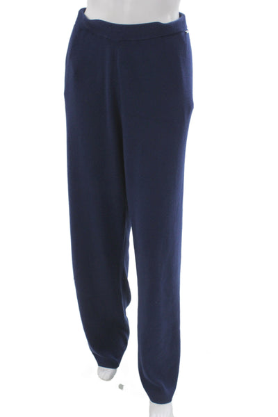 St. John Womens Dark Blue Sweatpants 60% Modal Inseam 30 Size L