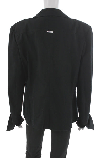 St. John Sport Womens Classic Black Blazer Long Sleeve Size XL