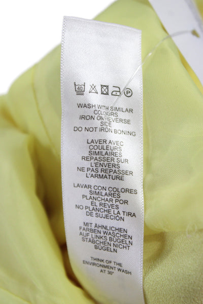 Asos Women Yellow Square Neck Sleeveless Jumpsuit Size 14