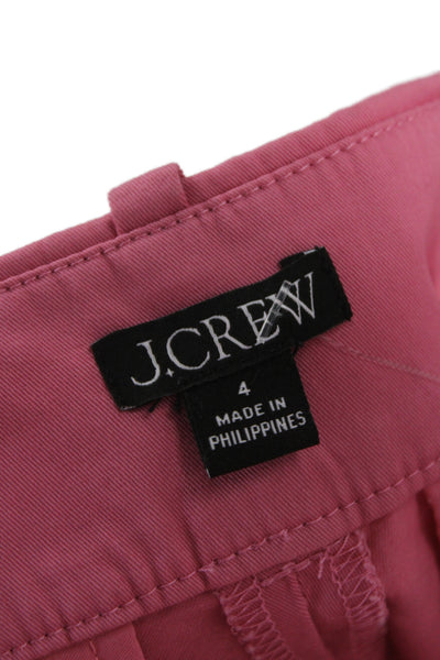 J Crew Unisex Pink Chino Shorts 98% Cotton 2% Elastane Size 4