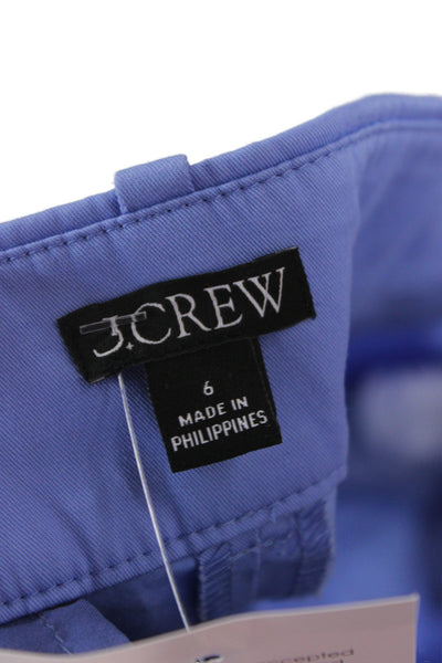J Crew Unisex Chino Shorts Blue 98% Cotton 2% Elastane Size 6