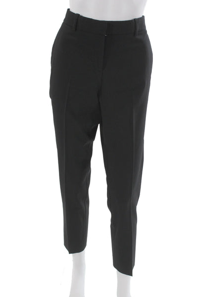 Theory Unisex Ankle Dress Pants Black Virgin Wool Size 8