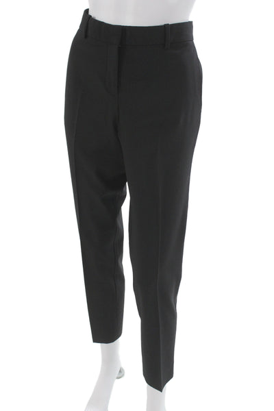 Theory Unisex Ankle Dress Pants Black Virgin Wool Size 8