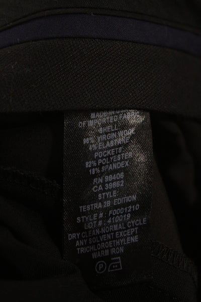 Theory Unisex Ankle Dress Pants Black Virgin Wool Size 8