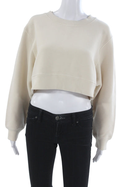 Varley Womens Pullover Sweatshirt Beige Size M