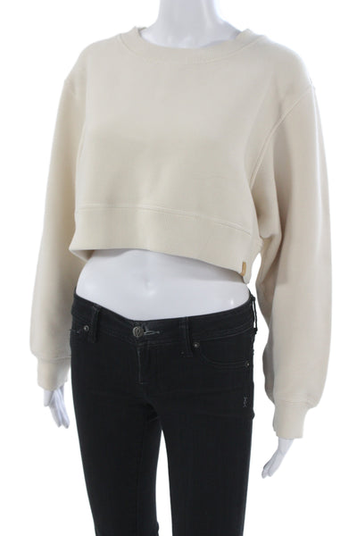 Varley Womens Pullover Sweatshirt Beige Size M