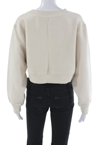 Varley Womens Pullover Sweatshirt Beige Size M