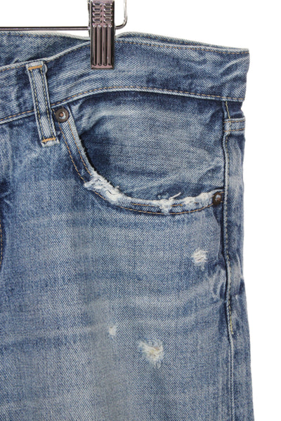Moussy Womens Boyfriend Cropped Blue Jeans Mid Rise Cotton Inseam 27 Size 25