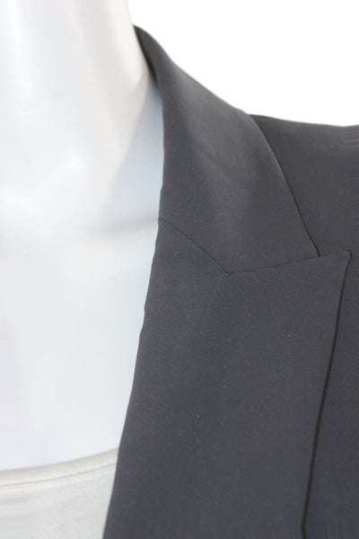 M.M. Lafleur Unisex Dark Blue Collared Long Sleeve Blazer Button Size 8