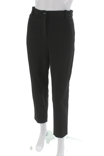 J Crew Womens Ankle Cropped Dress Pants Black Size 8