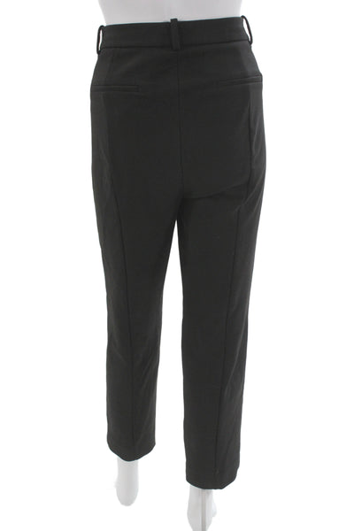 J Crew Womens Ankle Cropped Dress Pants Black Size 8