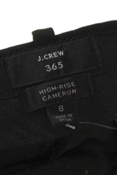 J Crew Womens Ankle Cropped Dress Pants Black Size 8
