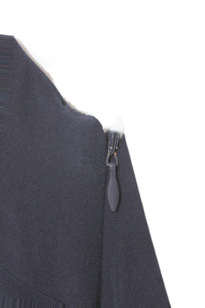 J Crew Womens Dark Blue Silk V-Neck Sleeveless Jumpsuit Size 6