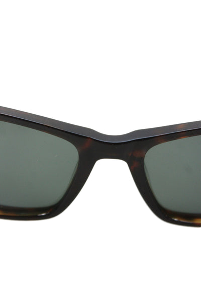 Kate Young For Tura Womens Brown Tortoise Shell Print Plastic Square Sunglasses
