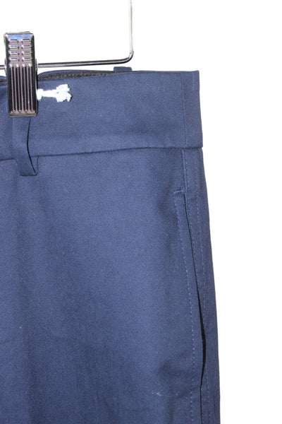 J Crew Unisex Chino Pants Dark Blue Hook Eye 29 Inseam Size 4