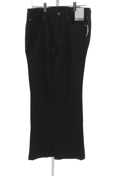 Gap Womens Bootcut Jeans Black Low Rise Size 26