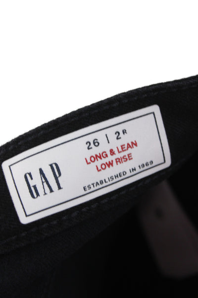 Gap Womens Bootcut Jeans Black Low Rise Size 26