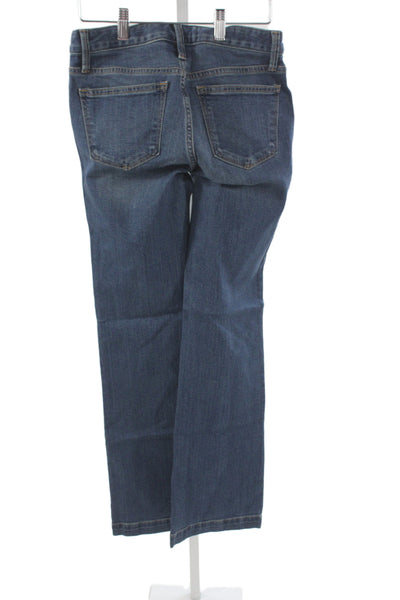 Gap Womens Bootcut Blue Jeans Low Rise Cotton 30in Inseam Size 25