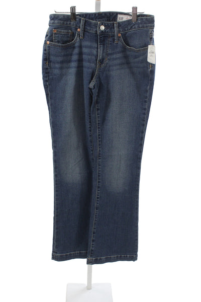 Gap Womens Dark Blue Straight Low Rise 90s Jeans Size 26