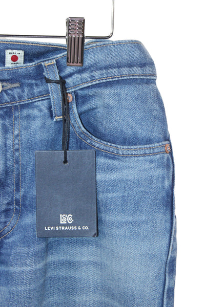 Levis Unisex Straight Cropped Jeans Blue Mid Rise Size 26