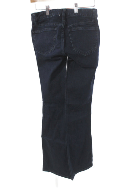 Gap Women Bootcut Jeans Dark Blue Low Rise Button Size 25