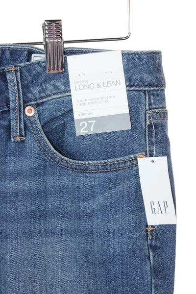 Gap Women Dark Blue Bootcut Jeans Low Rise Inseam 30 Size 27