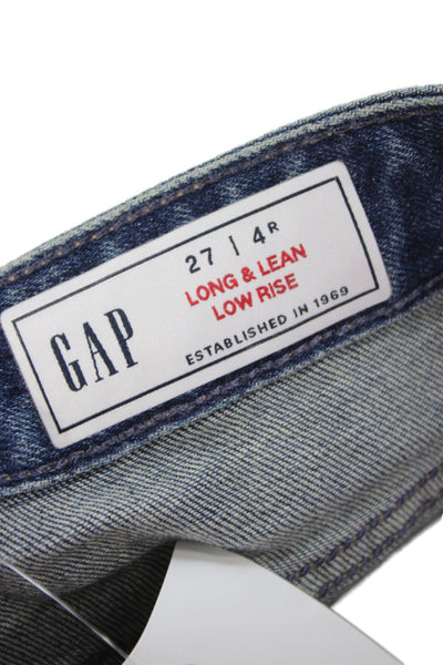 Gap Women Dark Blue Bootcut Jeans Low Rise Inseam 30 Size 27