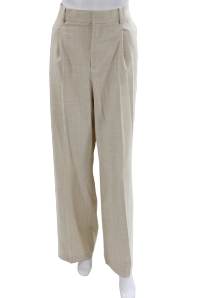 MNG Unisex Dress Pants Beige Size 8