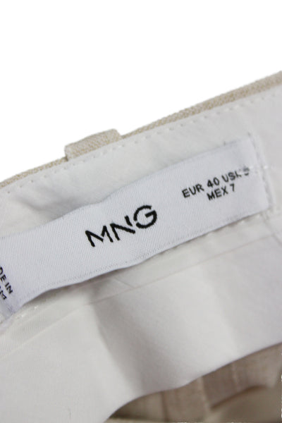 MNG Unisex Dress Pants Beige Size 8