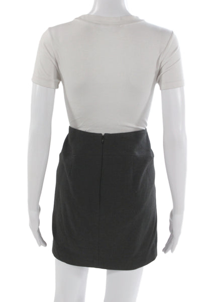 Calvin Klein Womens Black Mini Pencil Skirt Cotton Polyester Size 6