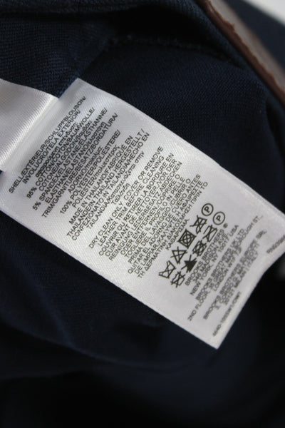 Brooks Brothers Women Dark Blue A-Line Skirt 95% Cotton 5% Spandex Size 4