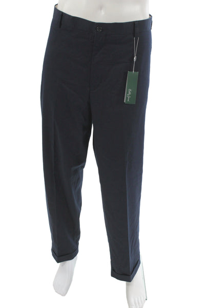 Bobby Jones Mens Chino Dress Pants Dark Blue Big & Tall Size 40