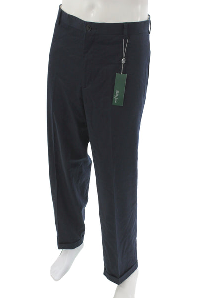 Bobby Jones Mens Chino Dress Pants Dark Blue Big & Tall Size 40