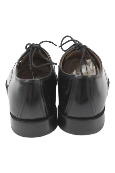 Johnston & Murphy Mens Lace Up Patent Leather Oxfords Black Size 8.5D