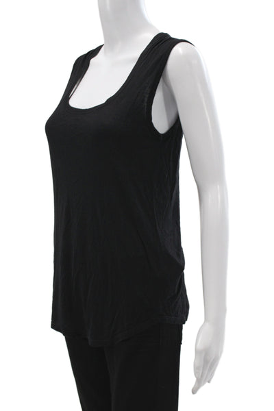 ATM Anthony Thomas Melillo Womens Basic Sleeveless Tank Black Modal Size S