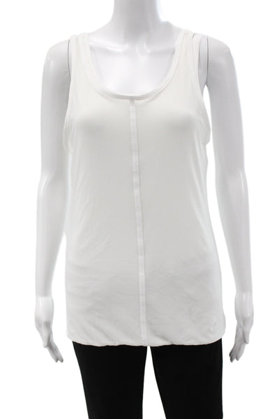Adidas by Stella McCartney Women Basic White Sleeveless Tank Round Neck Size M