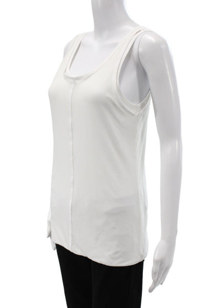 Adidas by Stella McCartney Women Basic White Sleeveless Tank Round Neck Size M