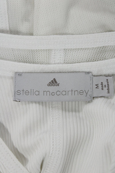 Adidas by Stella McCartney Women Basic White Sleeveless Tank Round Neck Size M