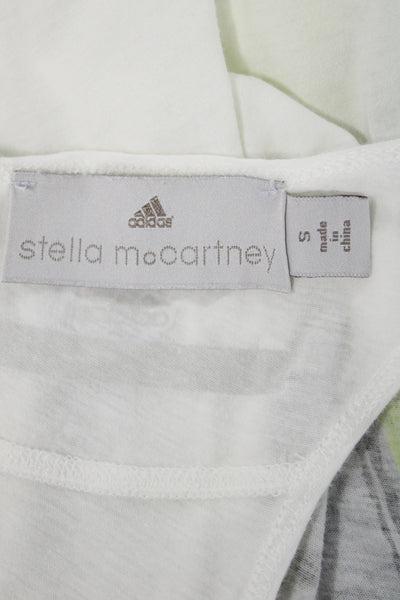 Adidas by Stella McCartney Women Striped White Tank Jersey Size S
