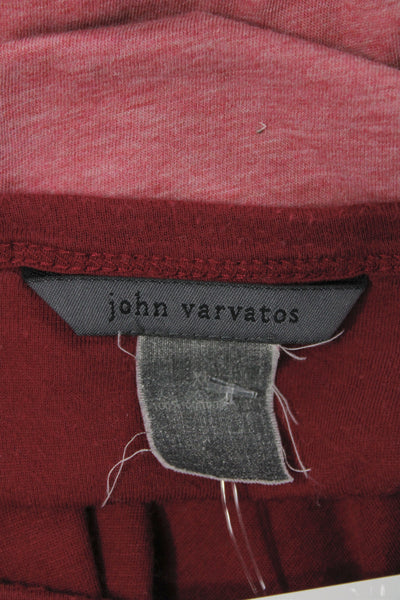 John Varvatos Mens Pink Cotton Crew Neck Short Sleeve T-Shirt Size XL